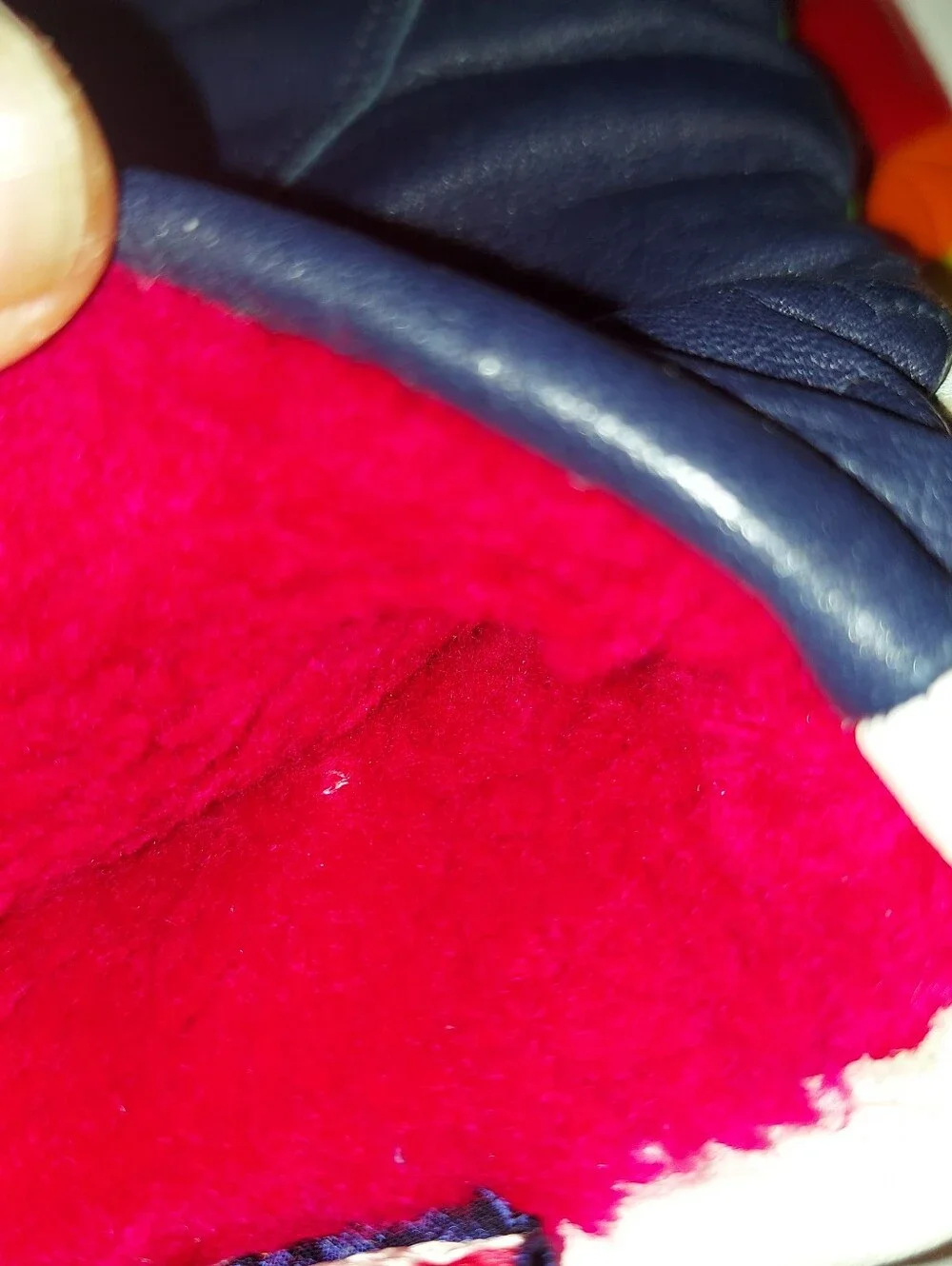 Aris Vintage Leather Skiing Mittens. Ladies Large.